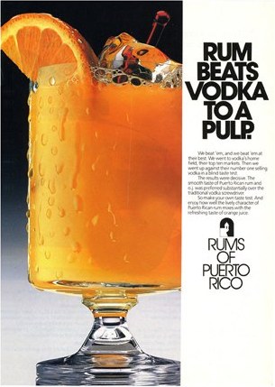 Original Rums of Puerto Rico magazine advertisement used as reference